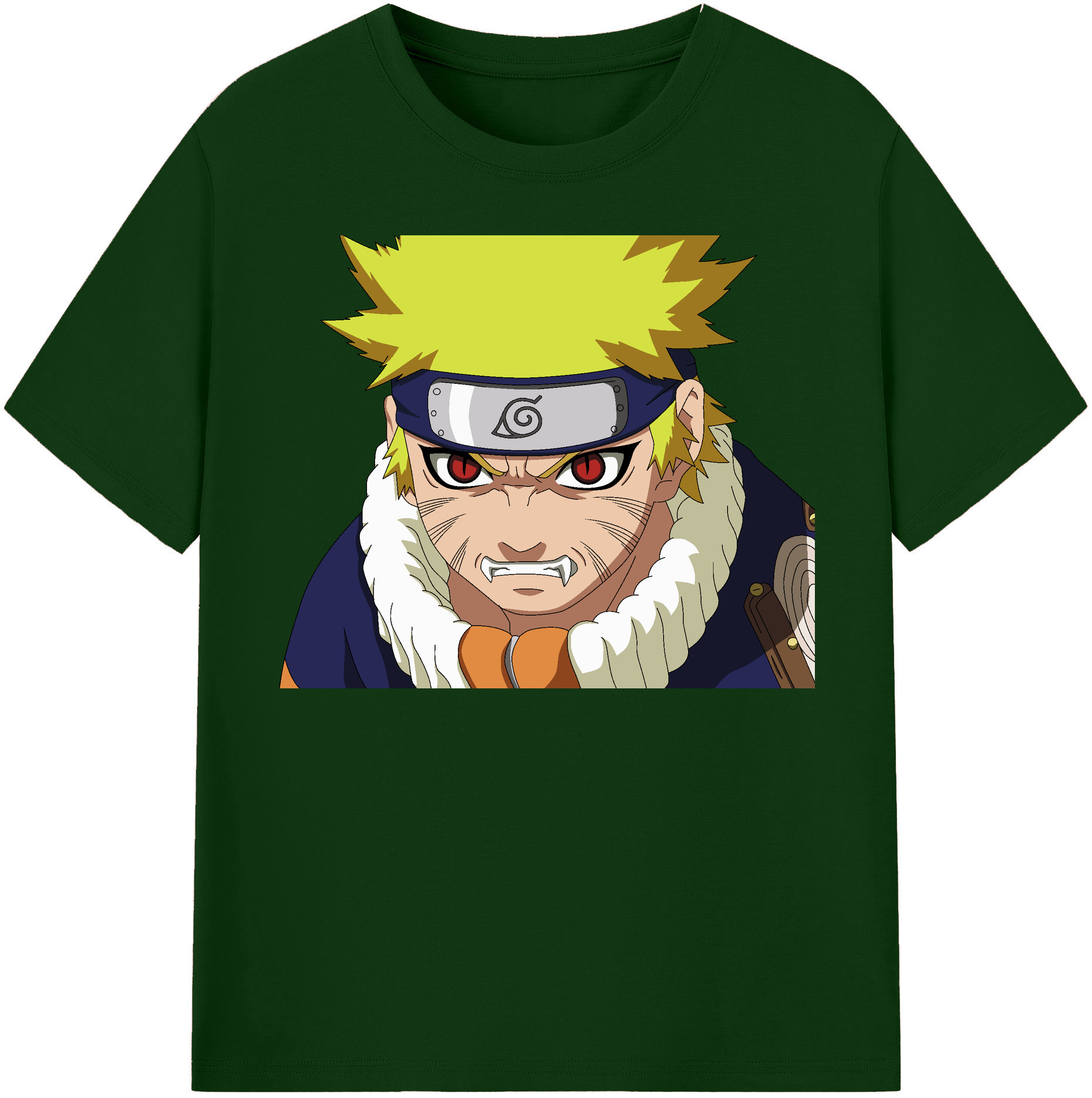 （画像用） NARUTO -ナルト- うずまき ナルト Uzumaki Naruto 綿100％半袖Tシャツ（フロントプリント）